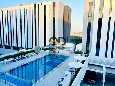 Hot Deal Alert! |Pool view| Spacious 1BHK in Link Aljada | Big Layout + 2 Bathrooms | Only 48K