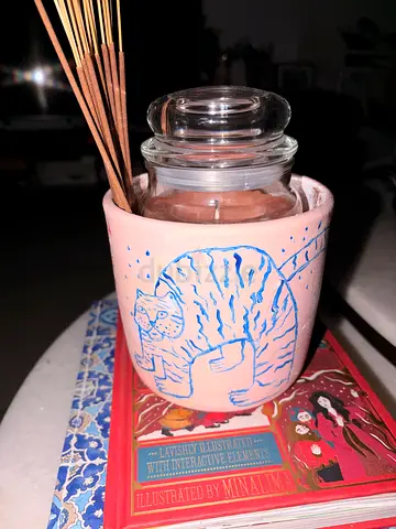 My beautiful hand painted jar can be yours!