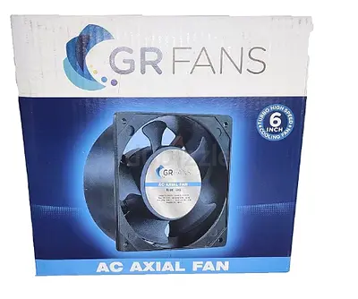 GR Fans 6-inch AC Axial Cooling Fan - New in Box