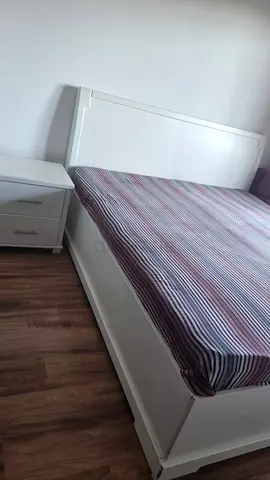 King size solid wood bed