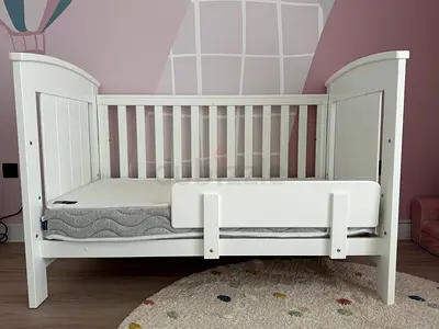 Boori 3-in-1 Baby Cot / Toddler Bed + Mattress