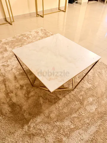 Home Center Genuine Marble-top coffee table with FREE 2 vases  wall painting (Original price 22
