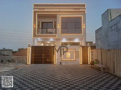 Townhouse on (main street) for sale in Ajman | Al Yasmin area | 5 rooms, majlis, hall and roof | Freehold for all nationalities | Price includes regis