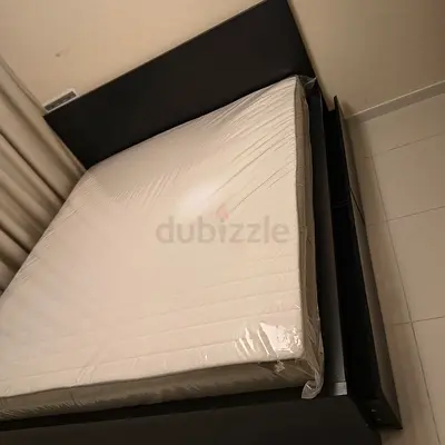 IKEA Malam king size bed 180/200cm with 2 storage drawers underneath and Ikea mattress is available