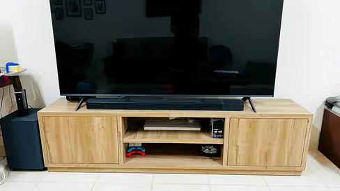 Beige TV Stand
