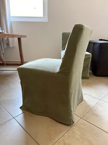 2 x Green Dining Chairs (WS Living)