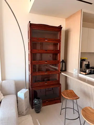 Original Antique XIX Century Solid Wood Barrister Bookcase – Library by Globe-Wernicke