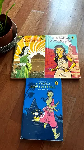 Set of 3 Girls of India paperback adventure books by Anu Kumar (Chola, Mauryan, Harappan)