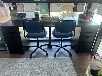 Double desk for sale