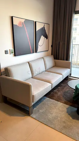 Modern 3-Seater Grey Sofa in Excellent Condition