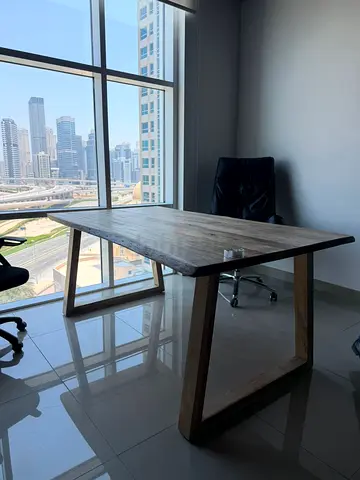 Solid Wood Rectangular Office/Study Table with A‑frame Legs