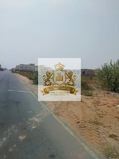 For sale in Sharjah, Al Hoshi area, residential land Area 20,000 feet, residential villa permit, gro