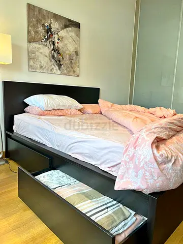 Ikea bed and mattress/queen size