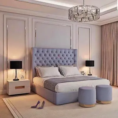 Tufted King Size Bed Customised For Sale