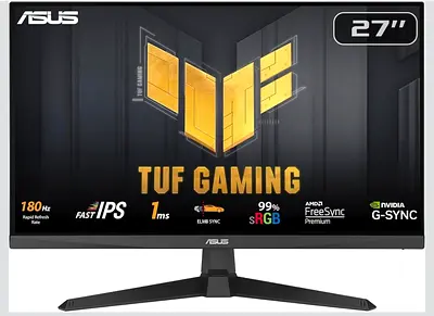 ASUS TUF Gaming VG279Q3A Gaming Monitor – 27-inch, Full HD(1920x1080), 180Hz, Fast IPS, ELMB Sync,