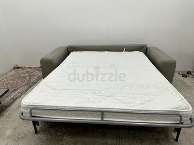 High quality pure leather Natuzzi sofa bed
