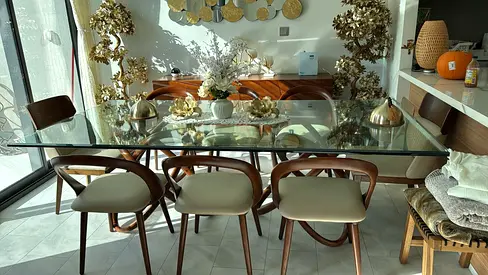 Dining table and chairs