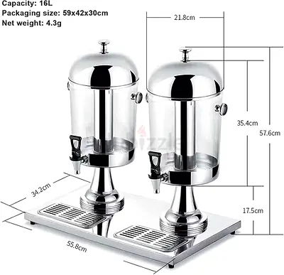 Double-head stainless steel juicer, cold drink machine