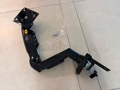 Adjustable Single Monitor Arm Clamp Mount – Full Motion, VESA Compatible