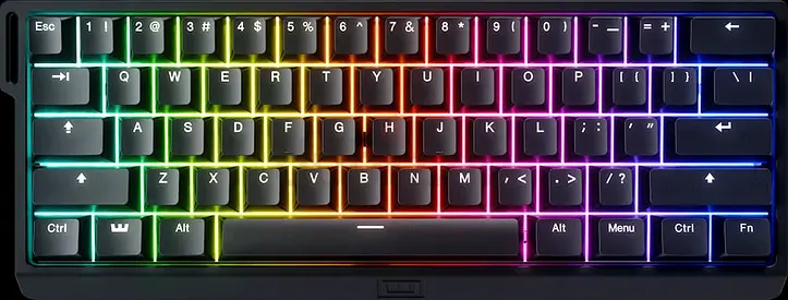 Wooting 60he+ with wrist rest