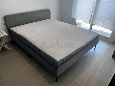 Ikea  King size bed with mattress available in perfect condition