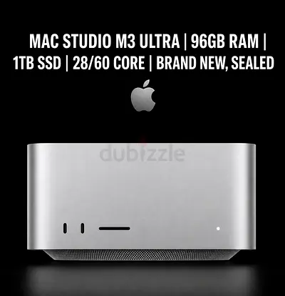 Apple Mac Studio M3 Ultra 96GB RAM | 1TB SSD | 28-Core CPU 60-Core GPU Brand New Sealed