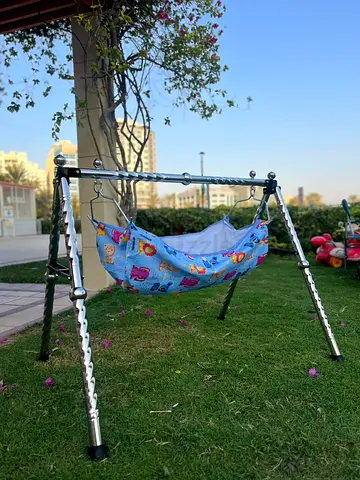 Portable Baby Hammock Swing with Adjustable Stainless Frame