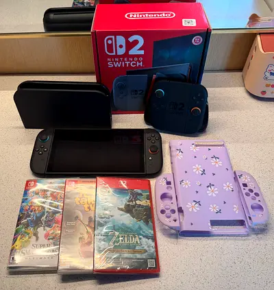 Unwanted gift!! Nintendo Switch 2 + games + extra controller
