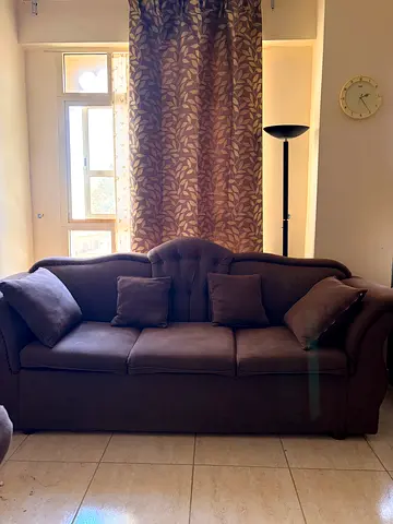 3 seater sofa , 1 seater sofa and wooden Teapoy table