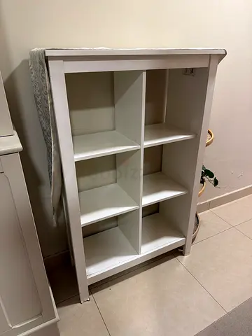 White 9-Compartment Shelving Unit  or Bookcase  or toys storage - Good Condition