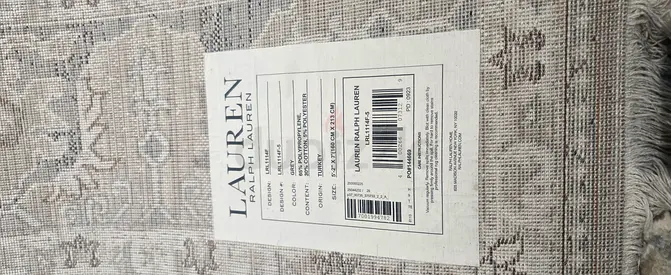 Ralph Lauren Neutral Toned Traditional Area Rug -  with Tag