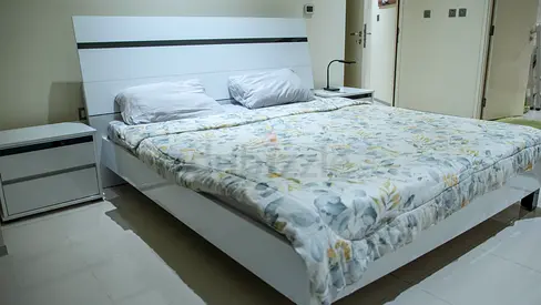 White Big Bed plus Dressing mirror