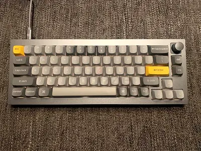 Keychron Q2 keyboard with knob
