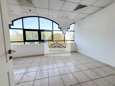 Nice View | Hot Offer | Chiller Ac Free | Fitted Office for Rent | At Al Majaz 2