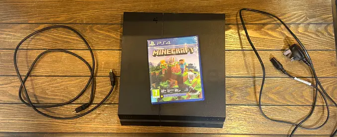PlayStation 4 Console with HDMI Cable  Minecraft Game (No Controller)