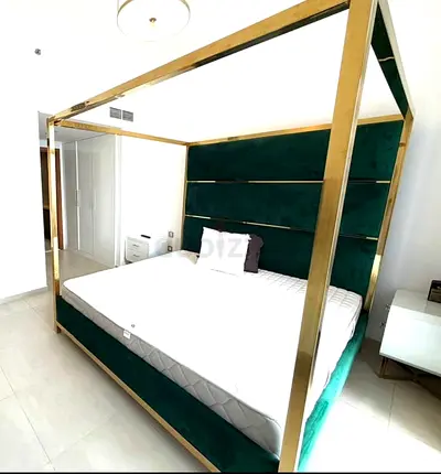 Velvet Bed with mattress