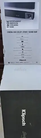 Klipsch Cinema 800 Dolby Atmos 3.1 Sound Bar Wireless Subwoofer New