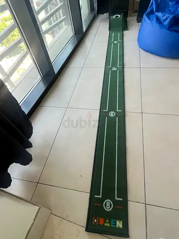 HUAEN Indoor Golf Putting Mat with Distance Markers
