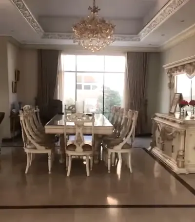 Classical Luxury 12 Seater Dining Set with Matching Sideboard