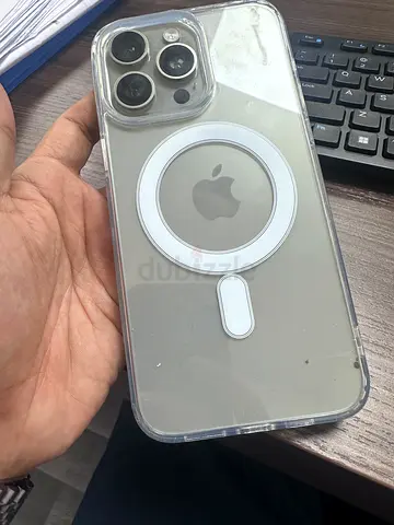 iPhone 15 Pro Max with Clear MagSafe Case (Good Working Condition)