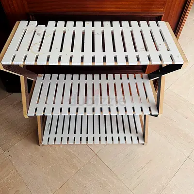 3 Tier Folding Bamboo Shoe Storage Racks