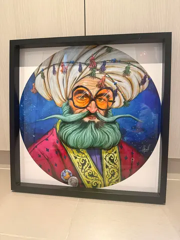 Modern Art in wooden frame