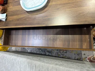 Wooden Coffee Table with Long Drawer - Good Condition