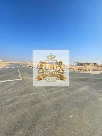 For Sale in Sharjah Rawdat Al Qurt Area Residential Land Corner plot on two streets Freehold ownership for all Arab nationalities