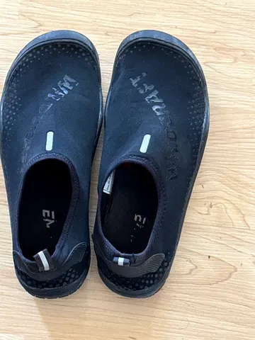 Black water shoes / slip-on aqua socks, size unknown, lightly used
