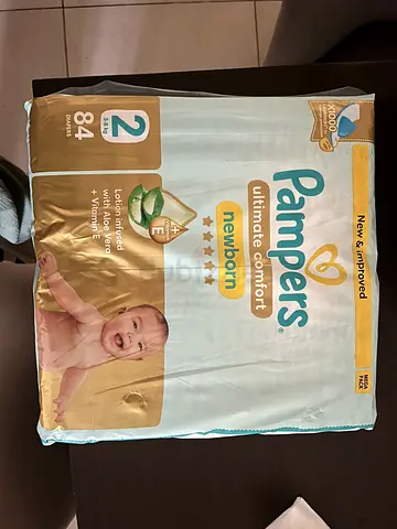 Pampers Newborn Size 2 Ultimate Comfort - Pack of 84 (Sealed)