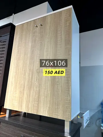 Shoe rack - 76x106cm, Light Wood Finish (150 AED) + adjustable shoe organizer for free