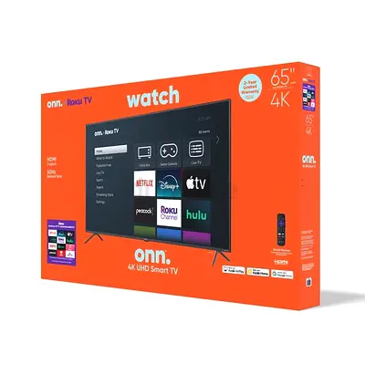 onn. 65 4K UHD Smart Roku TV (Brand New in Box)