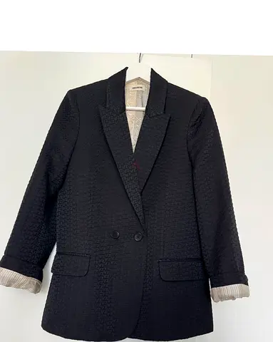 Zadig  Voltaire stylish black blazer, premium brand, worn once