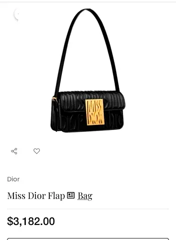 Black MISS DIOR Bag - Elegant Evening Bag with DIOR embossed print